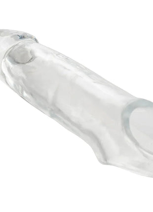 Calexotics performance maxx clear extension 5,5 transparenter silikon-kondom mit glattem, glänzendem finish und dezenter konturierung