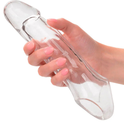 Calexotics performance maxx clear extension 7,5 transparent silikonhülle mit glatter oberfläche und ergonomischem design