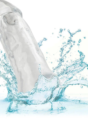 CalExotics Performance Maxx Clear Verlängerung 6,5 transparent silikon dildo mit glatter, realistischer Oberfläche