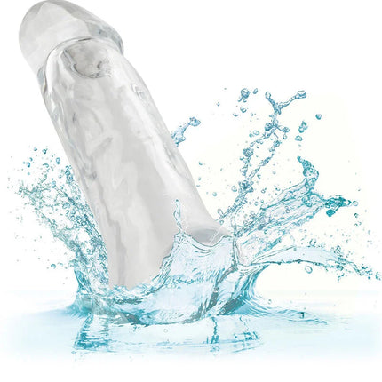 CalExotics Performance Maxx Clear Verlängerung 6,5 transparent silikon dildo mit glatter, realistischer Oberfläche