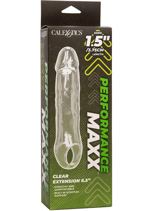 Clear transparente verlängerung 6,5 aus kunststoff für erwachsene von calexotics performance maxx