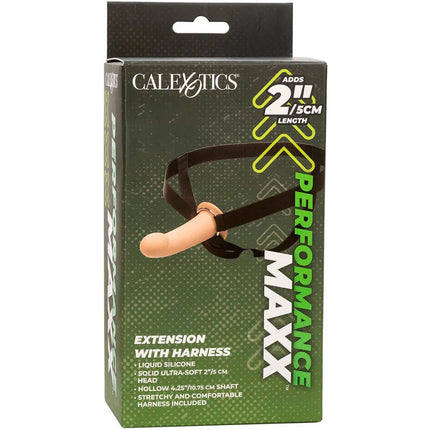 CALEXOTICS - PERFORMANCE MAXX EXTENSION MIT GURT LIGHT SKIN - Penishülle mit Verlängerung