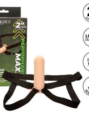 CALEXOTICS - PERFORMANCE MAXX EXTENSION MIT GURT LIGHT SKIN - Penishülle mit Verlängerung
