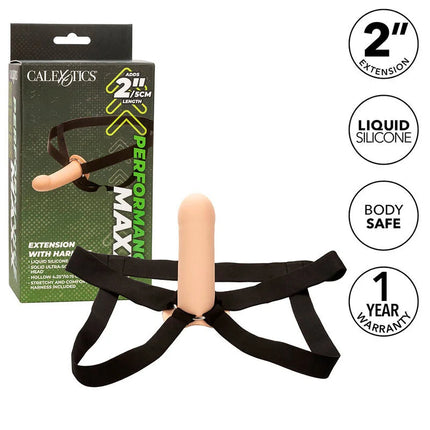 CALEXOTICS - PERFORMANCE MAXX EXTENSION MIT GURT LIGHT SKIN - Penishülle mit Verlängerung