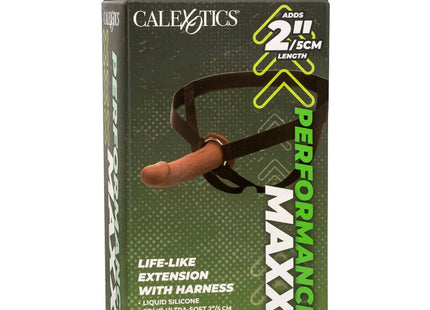 CALEXOTICS - PERFORMANCE MAXX LEBENSECHTE VERLNGERUNG MIT GESCHIRR BRAUN - Hollow Strap-ons
