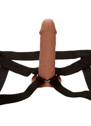 CALEXOTICS - PERFORMANCE MAXX LEBENSECHTE VERLNGERUNG MIT GESCHIRR BRAUN - Hollow Strap-ons