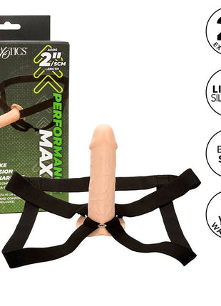 CALEXOTICS - PERFORMANCE MAXX LEBENSECHTE VERLNGERUNG MIT GURT HELLE HAUT - Strap-on