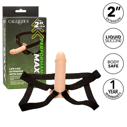 CALEXOTICS - PERFORMANCE MAXX LEBENSECHTE VERLNGERUNG MIT GURT HELLE HAUT - Strap-on