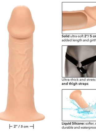 CALEXOTICS - PERFORMANCE MAXX LEBENSECHTE VERLNGERUNG MIT GURT HELLE HAUT - Strap-on