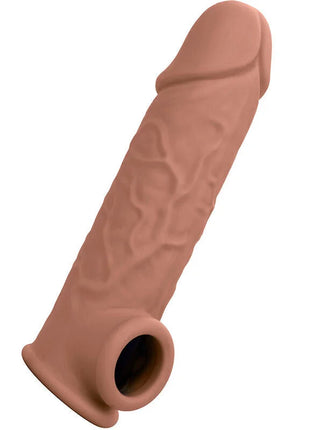 CALEXOTICS - PERFORMANCE MAXX LEBENSNAHE EXTENSION 7 BRAUNE HAUT - Penishülle mit Verlängerung