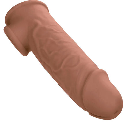 CALEXOTICS - PERFORMANCE MAXX LEBENSNAHE EXTENSION 7 BRAUNE HAUT - Penishülle mit Verlängerung