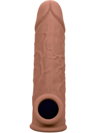 CALEXOTICS - PERFORMANCE MAXX LEBENSNAHE EXTENSION 7 BRAUNE HAUT - Penishülle mit Verlängerung