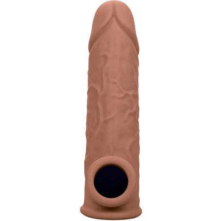 CALEXOTICS - PERFORMANCE MAXX LEBENSNAHE EXTENSION 7 BRAUNE HAUT - Penishülle mit Verlängerung