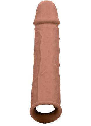 Calexotics performance maxx lebensnahe extension silikonüberzug 8 braune haut mit realistischer textur und gerundetem kopf