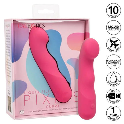 CALEXOTICS - PIXIES CURVY ROSA - Anal-Vaginalvibratoren