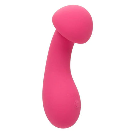 CaleXotics pixies exciter rosa ein lebhaftes rosa silikonspielzeug mit glatter oberfläche und gebogenem körper