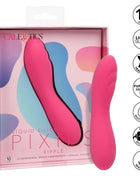 Calexotics pixies ripple rosa rosa silikonvibrator mit 10 geschwindigkeiten und usb wiederaufladbar