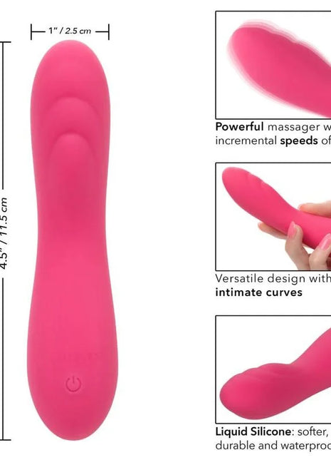 CaleXotics pixies ripple rosa rosa ergonomisch geformter massager aus flüssigsilikon mit glatter flexibler oberfläche und eingebautem schalter