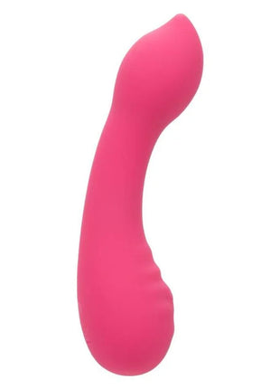 CaleXotics pixies teaser rosa ein lebhafter pinkfarbener silikonspielzeug mit glatter oberfläche und gebogenem design