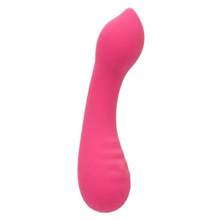 Calexotics pixies teaser rosa silikonspielzeug in vibrantem pink mit glatter oberfläche und gebogenem design
