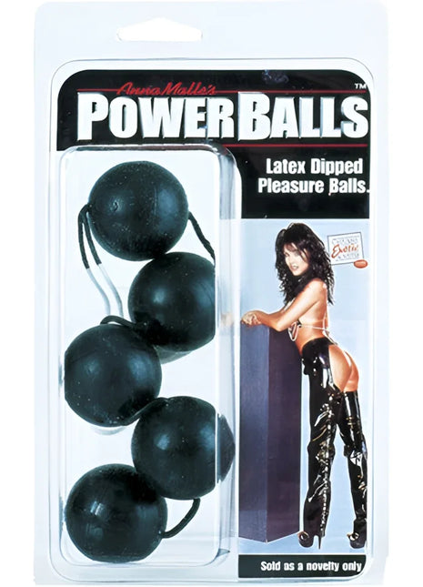 CALEXOTICS - POWER BÄLLE ANAL SCHWARZ - Liebeskugeln