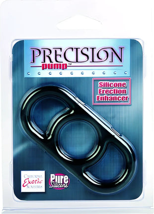 Schwarze silikon präzisionspumpe mit drei zirkularen kammern von calexotics precision pump enhancer schwarz