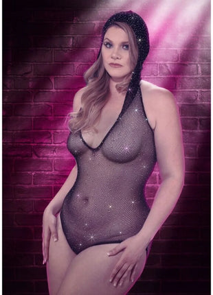CALEXOTICS - RADIANCE DEEP V-BODYSUIT MIT KAPUZE UND ÜBERGRÖSSE - Bodys