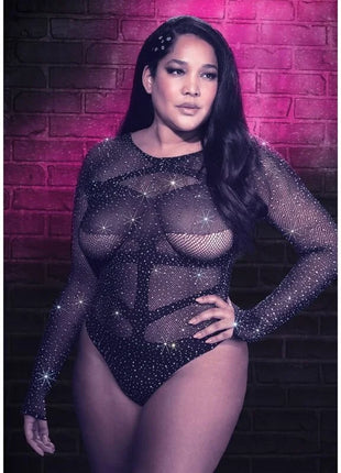 CALEXOTICS - RADIANCE LANGARM-BODYSUIT RHINE PLUS GRÖSSE - Bodys