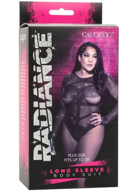 CALEXOTICS - RADIANCE LANGARM-BODYSUIT RHINE PLUS GRÖSSE - Bodys
