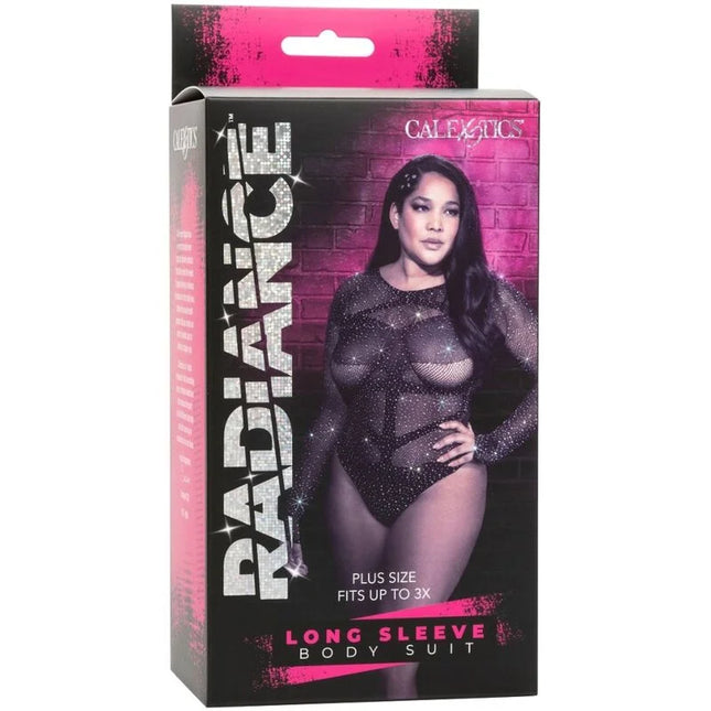 CALEXOTICS - RADIANCE LANGARM-BODYSUIT RHINE PLUS GRÖSSE - Bodys