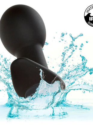CALEXOTICS - ROCK BOTTOM ANAL PLUG 10 VIBRATIONEN SILIKON SCHWARZ - Analplug
