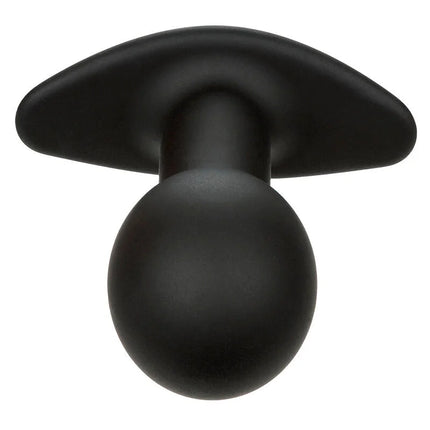 CALEXOTICS - ROCK BOTTOM ANAL PLUG 10 VIBRATIONEN SILIKON SCHWARZ - Analplug