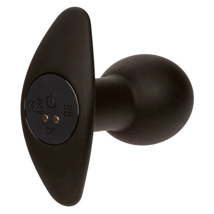 CALEXOTICS - ROCK BOTTOM ANAL PLUG 10 VIBRATIONEN SILIKON SCHWARZ - Analplug
