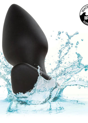 CALEXOTICS - ROCK BOTTOM PERFECT ANAL PLUG 10 VIBRATIONEN SILIKON SCHWARZ - Analplug