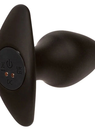 CALEXOTICS - ROCK BOTTOM PERFECT ANAL PLUG 10 VIBRATIONEN SILIKON SCHWARZ - Analplug