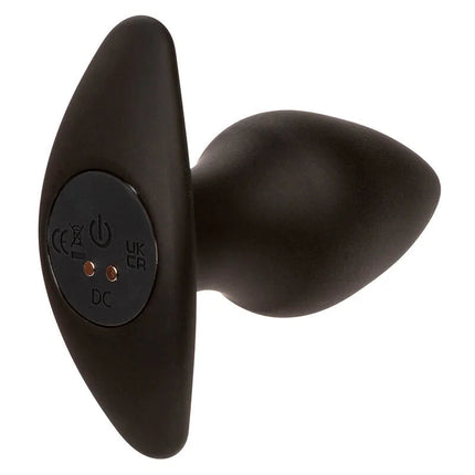CALEXOTICS - ROCK BOTTOM PERFECT ANAL PLUG 10 VIBRATIONEN SILIKON SCHWARZ - Analplug