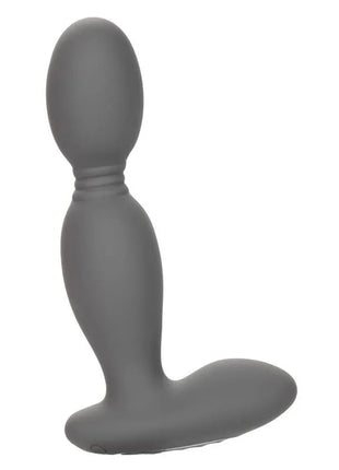 Gray silikon analplug mit abgerundetem kopf und konischem boden von calexotics rotatersonde