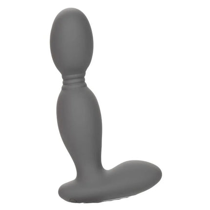 Gray silikon analplug mit abgerundetem kopf und konischem boden von calexotics rotatersonde