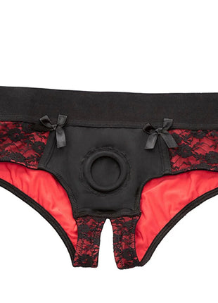 CALEXOTICS - SCANDAL CROTCHLESS PANTIES SET MIT DILDO