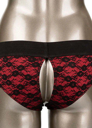 CALEXOTICS - SCANDAL CROTCHLESS PANTIES SET MIT DILDO