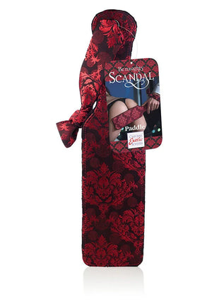Roter damastmuster-paddel mit passendem stoffbeutel von ben naughty scandal von calexotics exotische couture