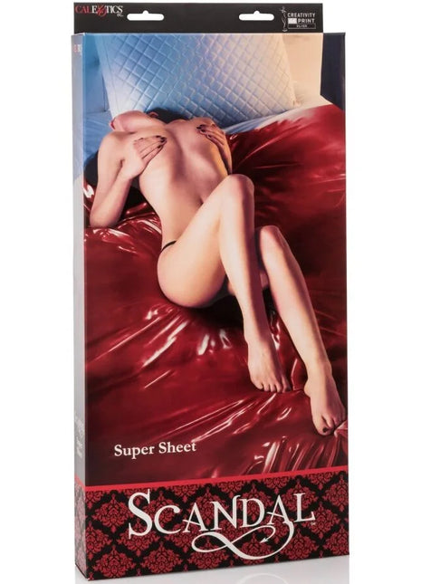 CALEXOTICS – Scandal Super Sheet Erotik-Laken Rot 203 cm - Bettlaken