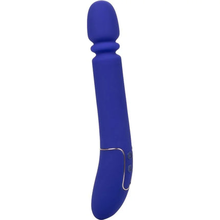CaleXotics shameless slim thumper blau vibrator aus royalblauem silikon mit ergonomischem griff und abgerundetem kopf