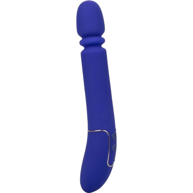 CaleXotics shameless slim thumper blau vibrator aus royalblauem silikon mit ergonomischem griff und abgerundetem kopf
