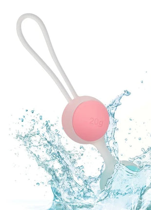 Pink silikon ei mit weißem griff 20g von calexotics she-ology set bolas kegeln austauschbar