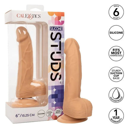 CALEXOTICS - SILIKON-NIETEN 15.24 CM HAUT - Dildo mit Saugnapf