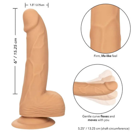 CALEXOTICS - SILIKON-NIETEN 15.24 CM HAUT - Dildo mit Saugnapf