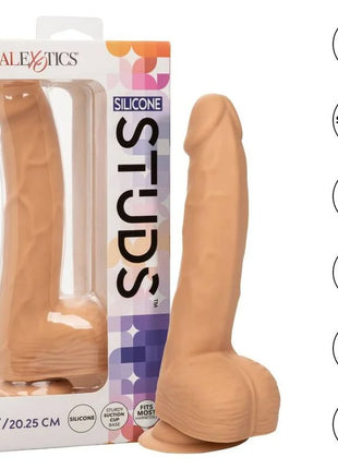 Calexotics silikon 20 32 cm haut farbiger dildo mit noppen und saugnapf aus silikon