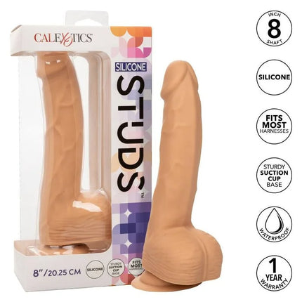 Calexotics silikon 20 32 cm haut farbiger dildo mit noppen und saugnapf aus silikon