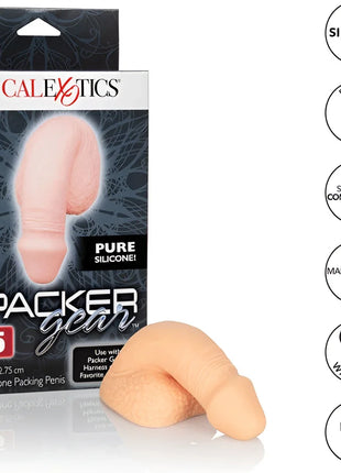 Die beige silikon-packung penis 12,75 cm von calexotics ist ein 5-zoll packer aus reinem silikon für komfort und sicherheit